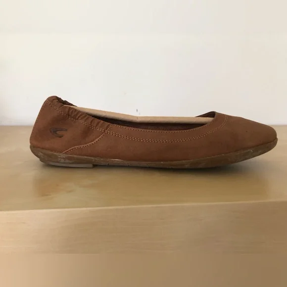 Camel Active leather tan ballet flats size 9 - Picture 2 of 10